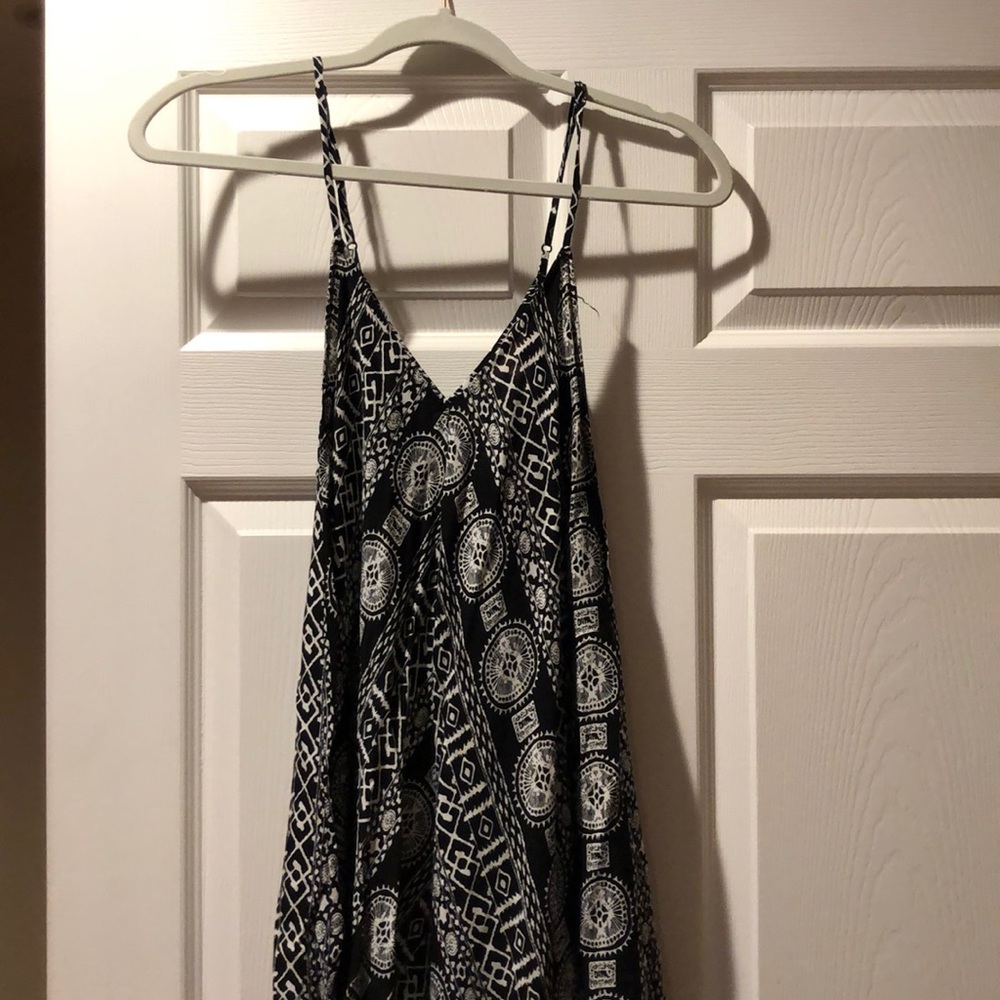 Black and white maxi dress